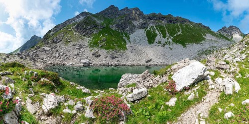 Koblatsee, Allgaeu Alps, Allgaeu, Bavaria, Germany, Europe