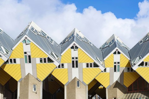 Cube houses, Rotterdam, Zuid-Holland, Netherlands