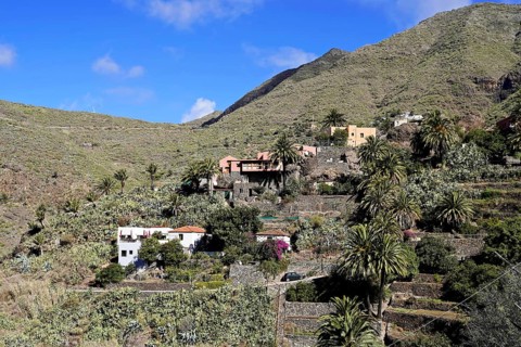 Mountain village Masca, Masca Gorge, Montana Teno Mountains, Tenerife, Canary Islands, Spain,