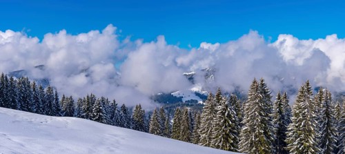 Panorama Hoehenweg, Kleinwalsertal, Allgaeu Alps, Vorarlberg, Austria, Europe