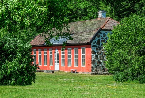 The orangery at Hovdala Castle at Haessleholm, Skane County, Sweden, Scandinavia, Europe
