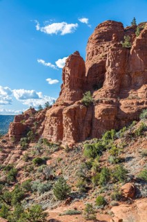 Red rock sandstone formations of Sedona, Arizona, United States of America, USA, North America