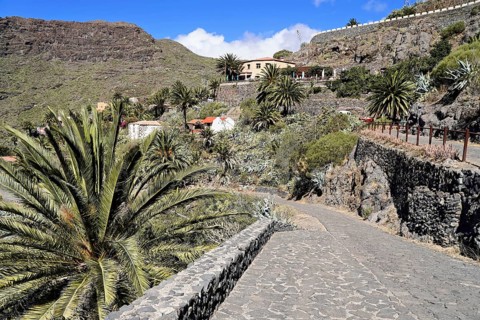 Mountain village Masca, Masca Gorge, Montana Teno Mountains, Tenerife, Canary Islands, Spain,