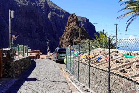 Mountain village Masca, Masca Gorge, Montana Teno Mountains, Tenerife, Canary Islands, Spain,
