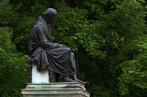 Memorial to Samuel Hahnemann, the founder of homeopathy, Leipzig, Saxony, Germany, Europe