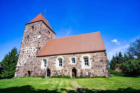 Drahnsdorf village church, Dahme-Spreewald, Brandenburg, Germany, Europe