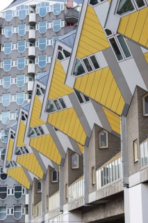 Cube houses, Rotterdam, Zuid-Holland, Netherlands