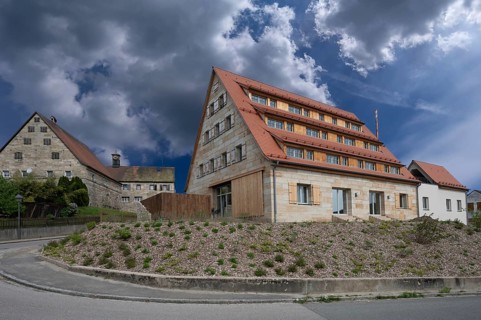 Conversion of a former barn into a residential building, Simonsnhofen, Middle Franconia, Bavaria,