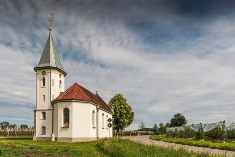 St Sebastian's Chapel near Kressbronn on Lake Constance, Baden-Wuerttemberg, Germany, Europe