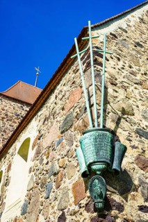 Memorial to the fallen at Drahnsdorf village church, Dahme-Spreewald, Brandenburg, Germany, Europe