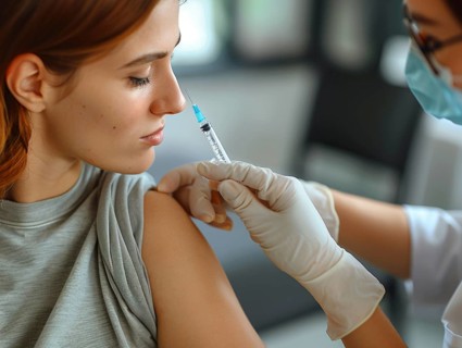 Vaccination against diseases in third world countries, AI generated