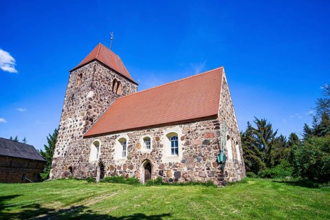 Drahnsdorf village church, Dahme-Spreewald, Brandenburg, Germany, Europe