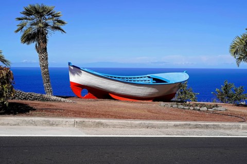 Sandy beach beach Playa de Las Teresitas, near San Andres, Tenerife, Canary Islands, Spain, Europe,
