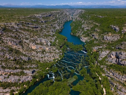 Roski Waterfall, Roski Slap, Krka National Park, Krka Waterfalls, Dalmatia, Croatia, Europe