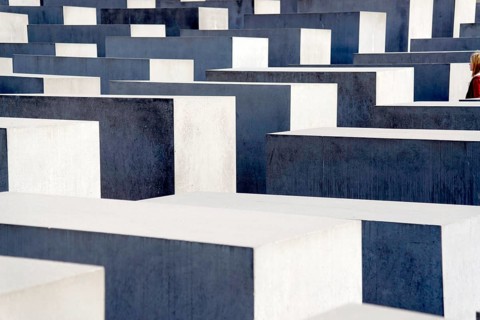 Holocaust memorial in Berlin, Germany Holocaust memorial in Berlin, Germany, Europe, Geometric
