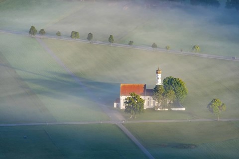 Pilgrimage church of St Coloman, Koenigswinkel, Ostallgaeu, Allgaeu, Bavaria, Germany, Europe