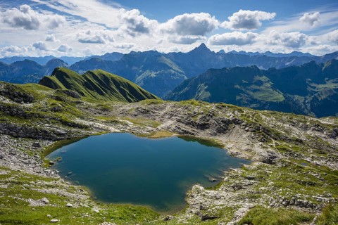 Laufbichelsee, Allgaeu Alps, Allgaeu, Bavaria, Germany, Europe