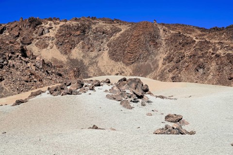 On the way to Mount Teide, El Teide, Pico del Teide, Volcano in the Teide National Park on