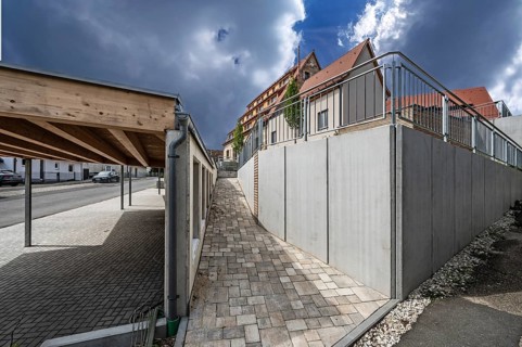 Conversion of a former barn into a residential building, Simonsnhofen, Middle Franconia, Bavaria,
