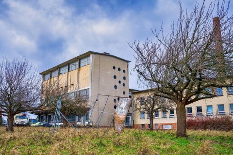 Former industrial bakery in Wittenburg, Mecklenburg-Vorpommern, Germany, Europe