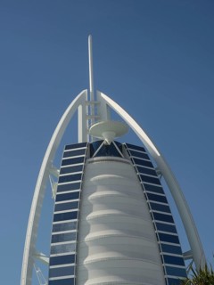 The world-famous Burj Al Arab Hotel in Dubai, known for its unique architecture, dubai, arab