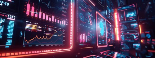 Data analysis of trends about investments, mortgages, financial markets and real estate, AI