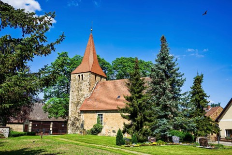 Zagelsdorf village church, Dahme Mark, Brandenburg, Germany, Europe