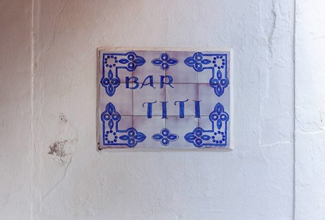 Ceramic tile street sign, Bornos, Andalusia, Spain, Europe
