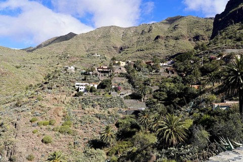 Mountain village Masca, Masca Gorge, Montana Teno Mountains, Tenerife, Canary Islands, Spain,