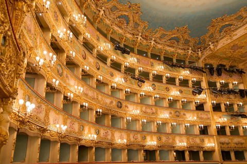Grand Theater La Fenice in Venice, Veneto, Italy, Europe