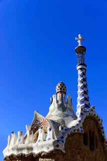 Antoni Gaudi, Park Guell, UNESCO World Heritage Site, Barcelona, Catalonia, Spain, Europe, An