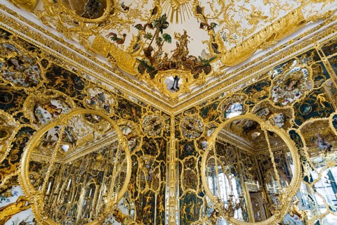 Hall of Mirrors, Wuerzburg Residence, UNESCO World Heritage Site, Wuerzburg, Lower Franconia,