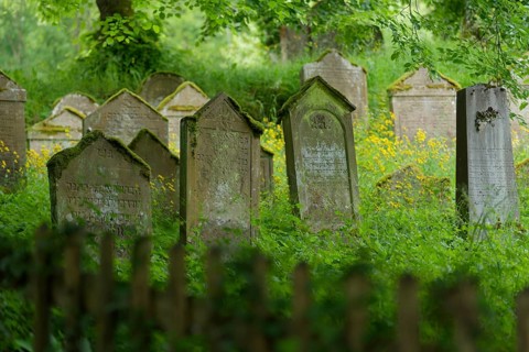 Jewish cemetery, Kochertal, Kocher, Schwaebisch Hall, Baden-Wuerttemberg, Germany, Europe