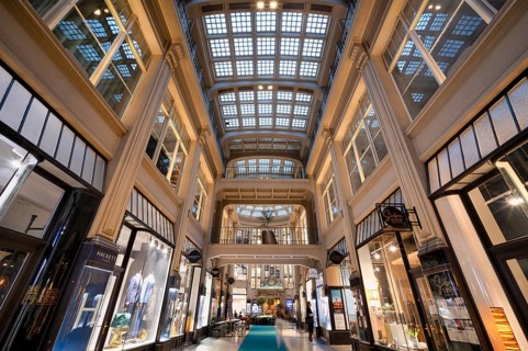Maedlerpassage, shopping arcade, shopping mall, shopping centre, shopping arcade, Leipzig, Saxony,