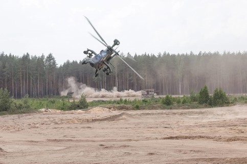Two Tiger combat helicopters, taken during the NATO Steadfast Defender large-scale manoeuvre and