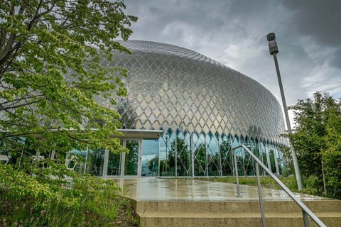 Novartis Pavilion, St. Johanns-Hafen-Weg, Basel, Switzerland, Europe