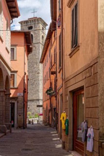 Historic old town centre of Castelnuovo di Garfagnana, Castelnuovo, Lucca, Tuscany, Italy, Southern