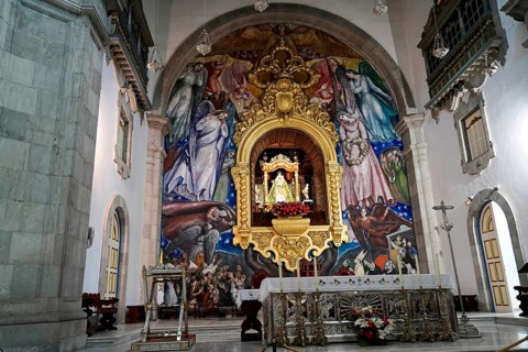 Basilica de Nuestra Senora, Candelaria, Tenerife, Canary Islands, Spain, Europe, Opulently designed