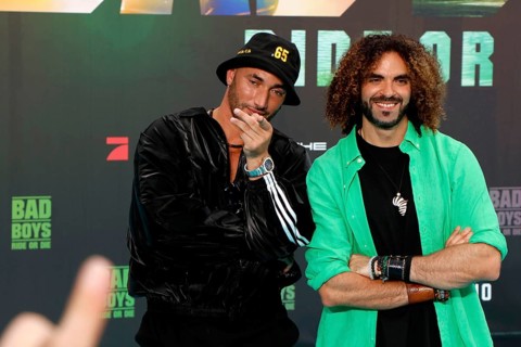 Bilall Fallah and Adil El Arbi at the Bad Boys, Ride or the Germany premiere in Berlin at the Zoo