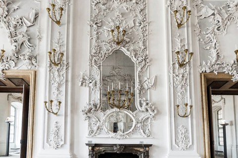 White Hall, Wuerzburg Residence, UNESCO World Heritage Site, Wuerzburg, Lower Franconia, Franconia,