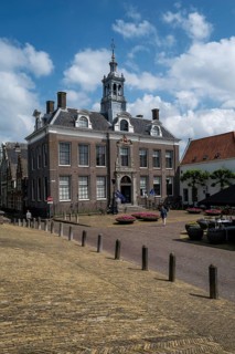 Edam Museum building on a sunny day in May. Edam, Netherlands
