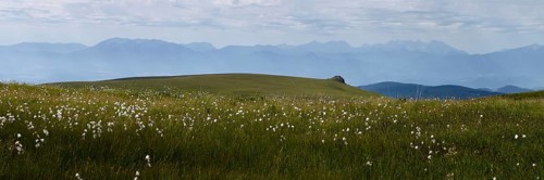 Saualpe, view to the Karawanken, Carinthia, Austria, Europe