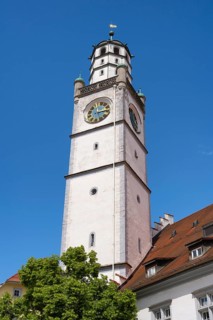 The Blaser Tower in the historic old town centre of Ravensburg, Ravensburg district,