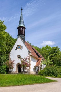 A traditionally built, old village church, late 15th century, original location: Tischardt in the