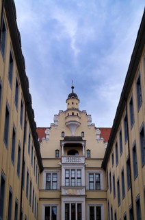 Historic building complex Hotel Barthels Hof, shopping arcade, shopping mall, shopping centre,