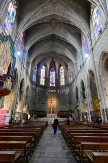 Basilica of Santa Maria del Pi in Barcelona, Catalonia, Spain, architecture in the Catalan Gothic
