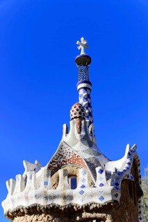 Antoni Gaudi, Park Guell, UNESCO World Heritage Site, Barcelona, Catalonia, Spain, Europe, Artfully