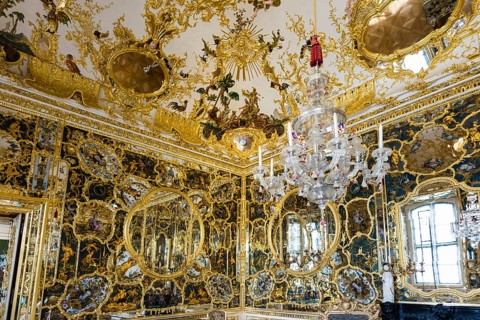 Hall of Mirrors, Wuerzburg Residence, UNESCO World Heritage Site, Wuerzburg, Lower Franconia,
