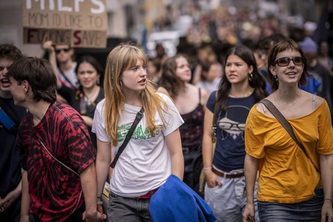 Berlin, 31.05.2024. Climate strike by Fridays For Future with over 13, 000 mostly young people in