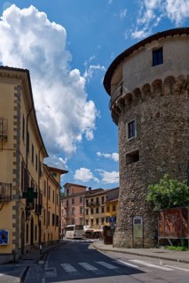 Historic old town centre of Castelnuovo di Garfagnana, Castelnuovo, Lucca, Tuscany, Italy, Southern